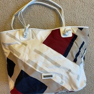 Burberry canvas tote bag